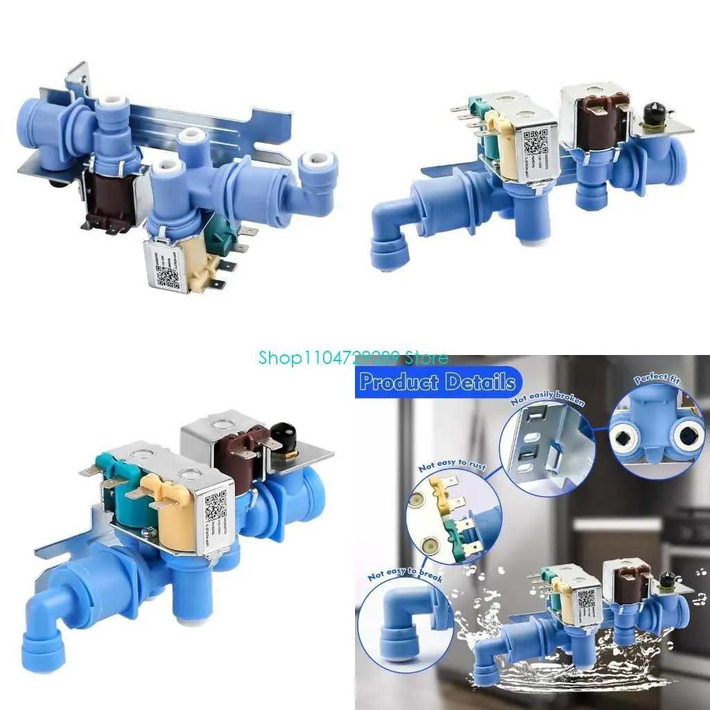 

D8KE Universal Long Lasting Triple Solenoid Valves for Refrigerator Water Inlet System Ensuring Smooth Operation 242252702