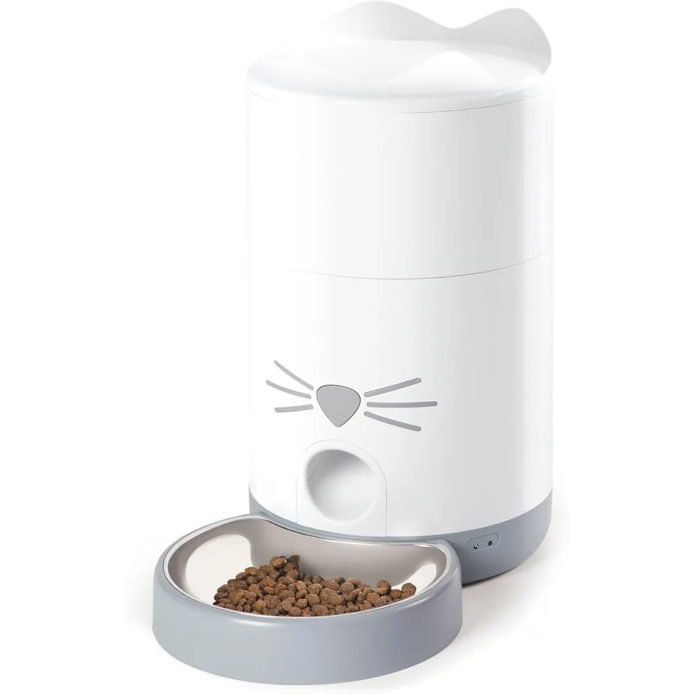 

Smart Feeder Automatic Cat Food Dispenser Timed Pet Feeder for Cats with Dry Food Dispenser, Dessicant Bag