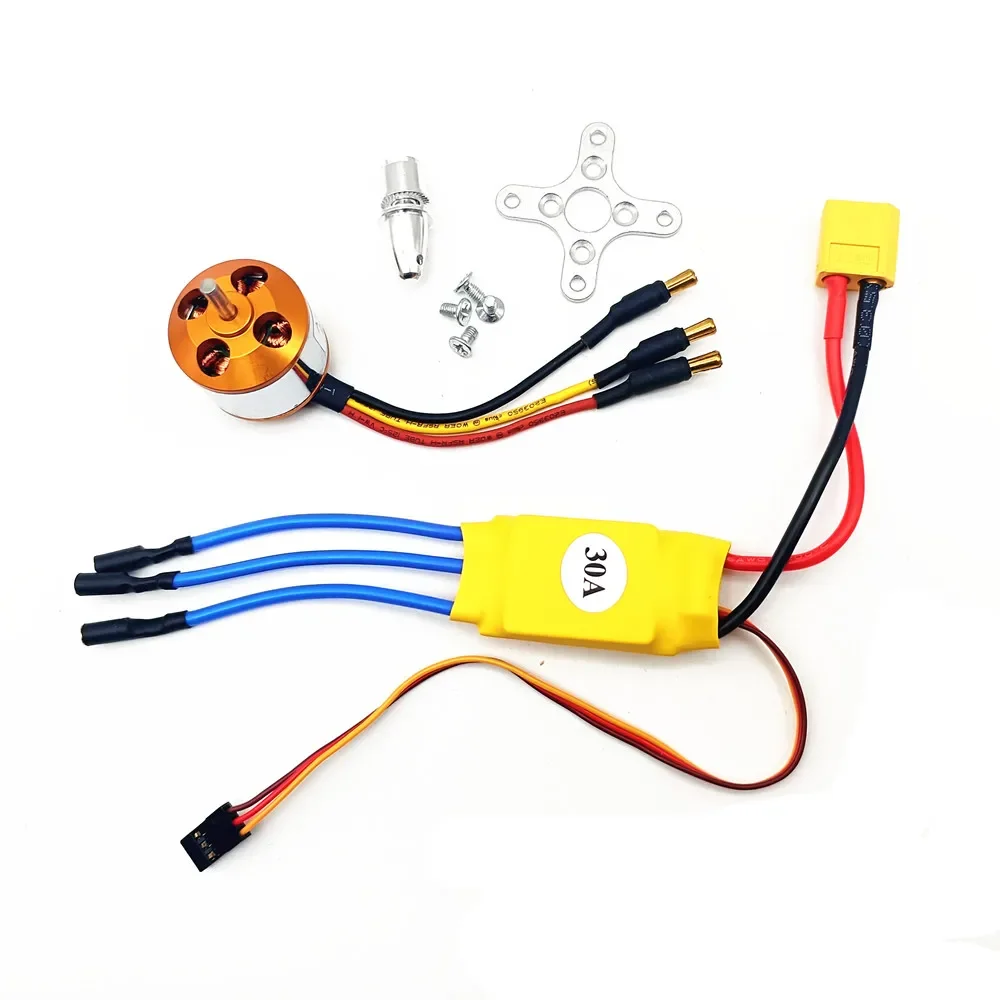 XXD A2212 2212 1000KV 1400KV 2200KV 2450KV Brushless Motor with 30A Brushless ESC Motor Speed Controller for RC FPV Drone