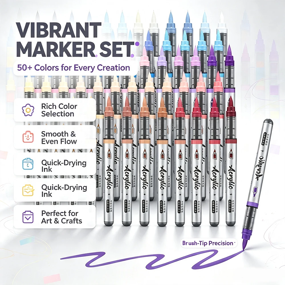 Illustration Marker Set - مجموعة من 12 قطعة من أقلام