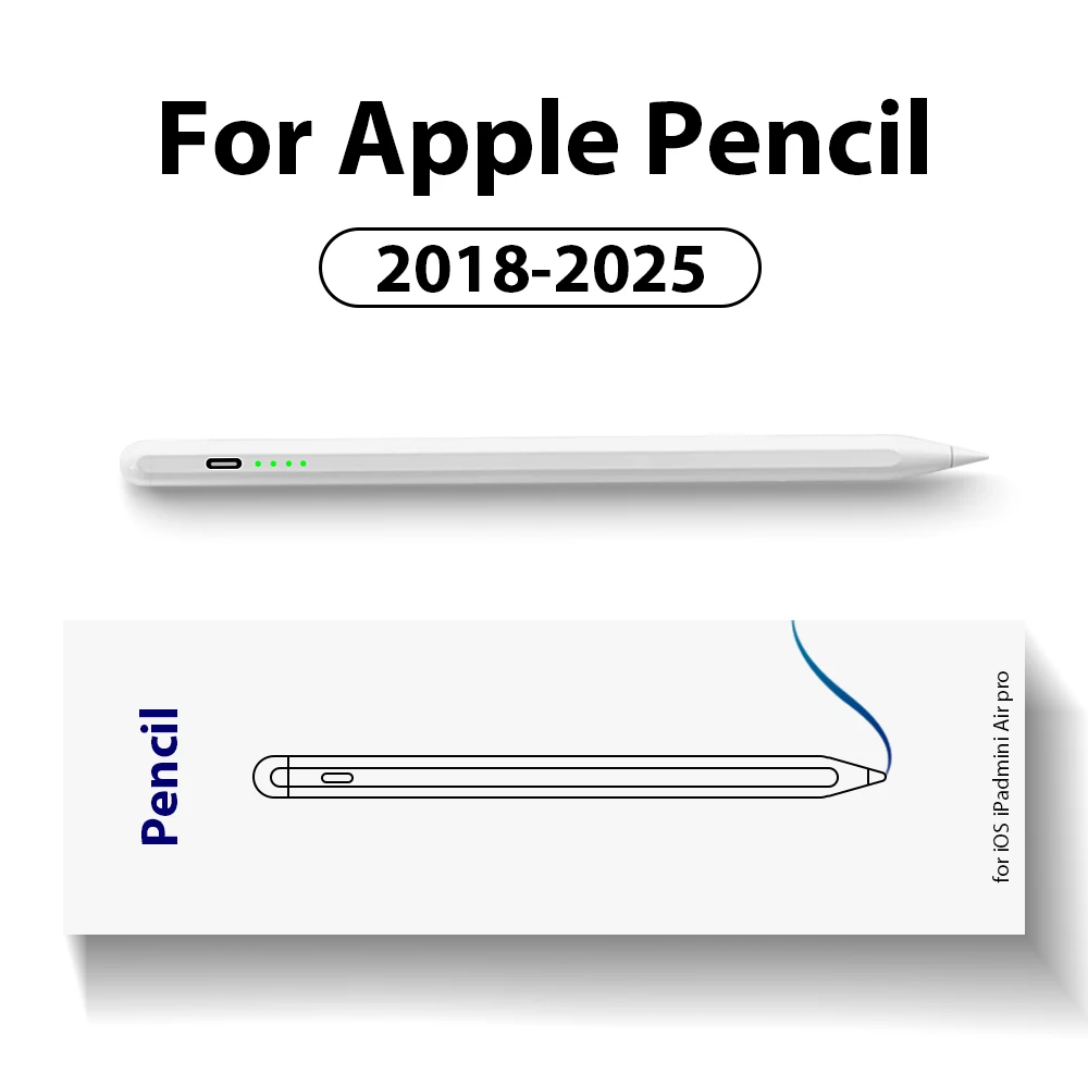 

Для Apple Pencil Для iPad A16 Pro 13 11th M5 M4 12.9 Air 11 M3 M2 5 4 3 Стилус 10 9 10-го 9-го поколения Mini 7 6 Сенсорные ручки
