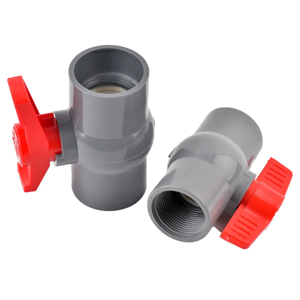 20/25/32/40/50mm Pipe PVC Valve Connector 1/2