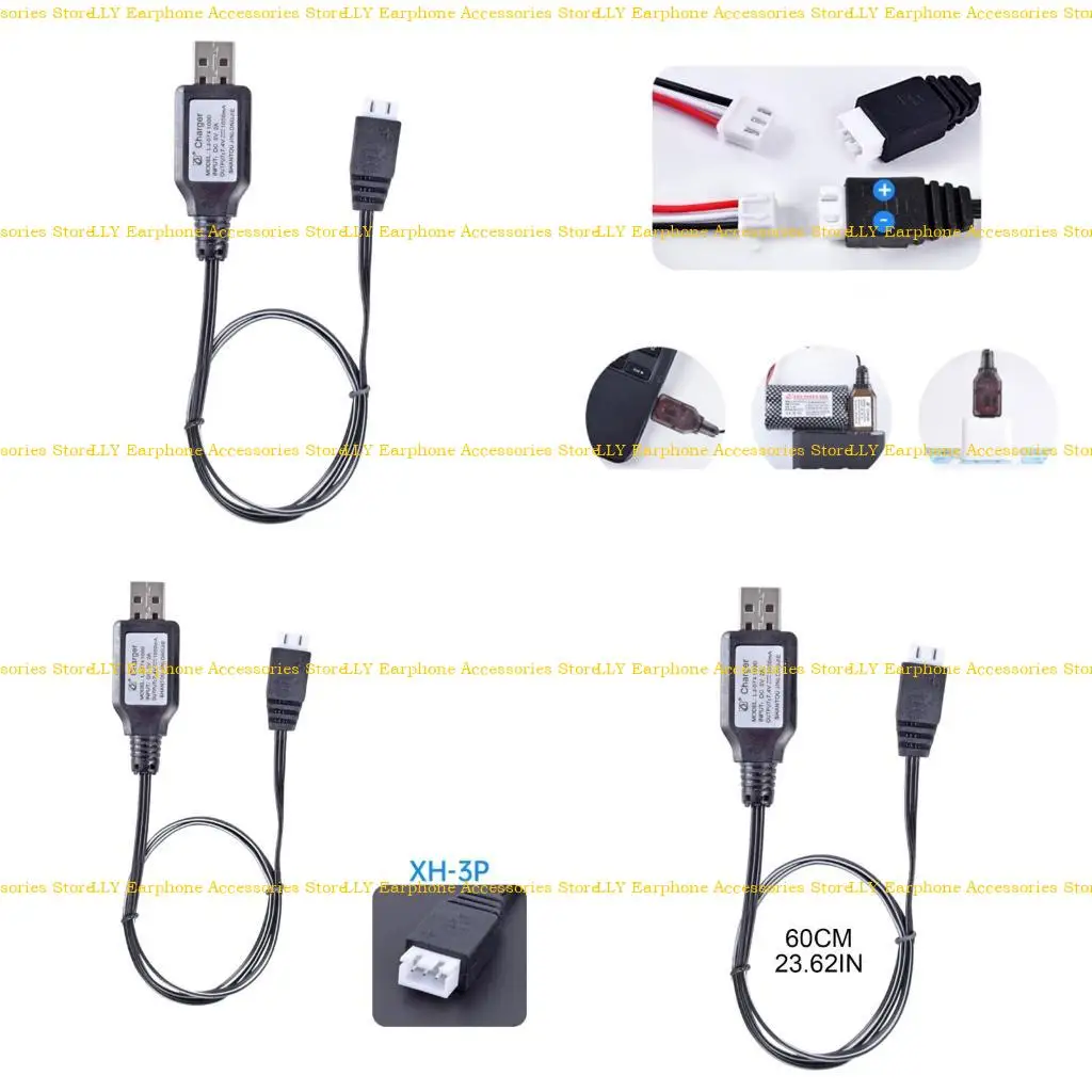 

462E 1000mA XH-3P Reverse USB Charging Cable for Remote Contro Aircraft Toy