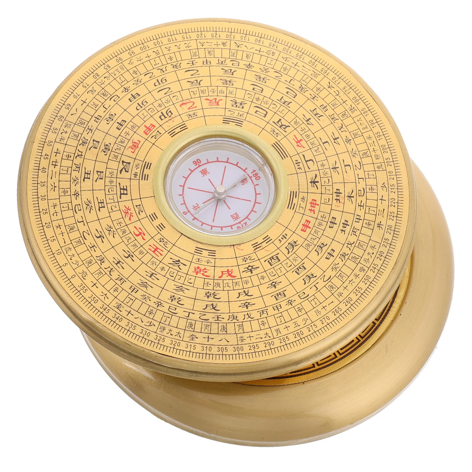 

Copper Portable Compass Chinese Feng Shui Outdoor Hiking Navigation Tool Mini Pocket Compass for Camping Survival