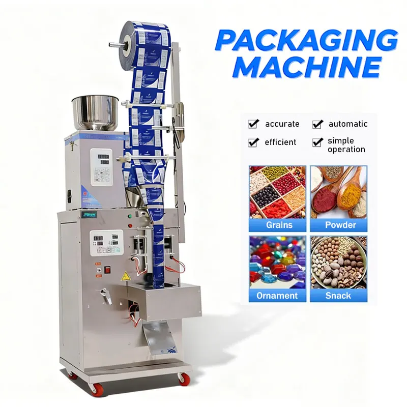 

1-100g fully automatic packaging machine granule and powder packaging date printing cursor positioning filling machine weighing