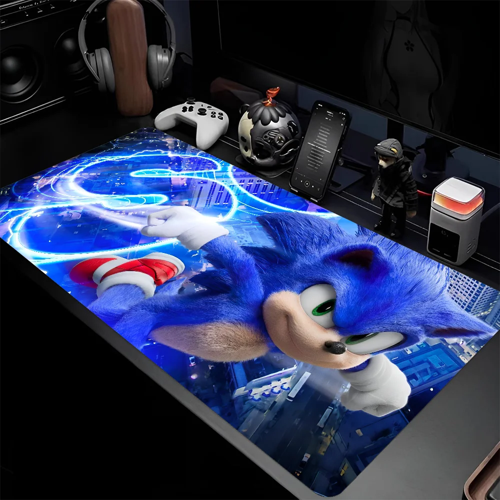 Anime S-S-Sonic Mousepad Large Gaming Mouse Pad LockEdge Thickened Computer Keyboard Table Desk Mat