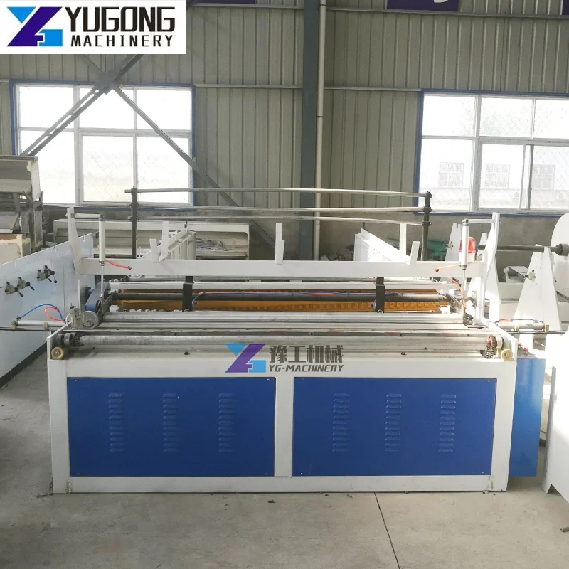 Full Automatic Kitchen Towel and Toilet Tissue Paper Roll Making Machine Toilet Paper Making Machine