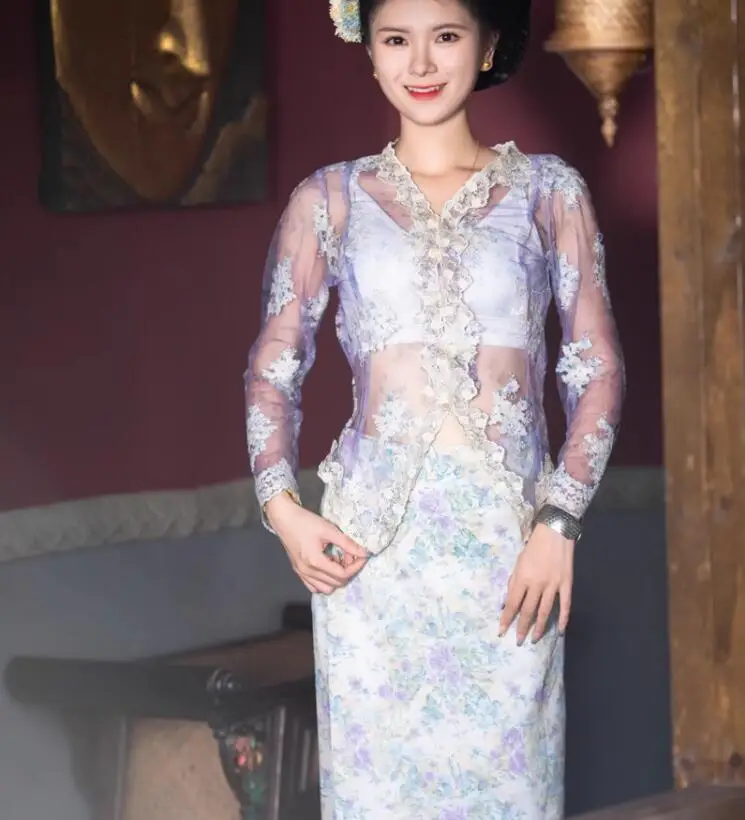 

Purple Niangjiao Clothing Nanyang Style Clothing Southeast Asian Clothing