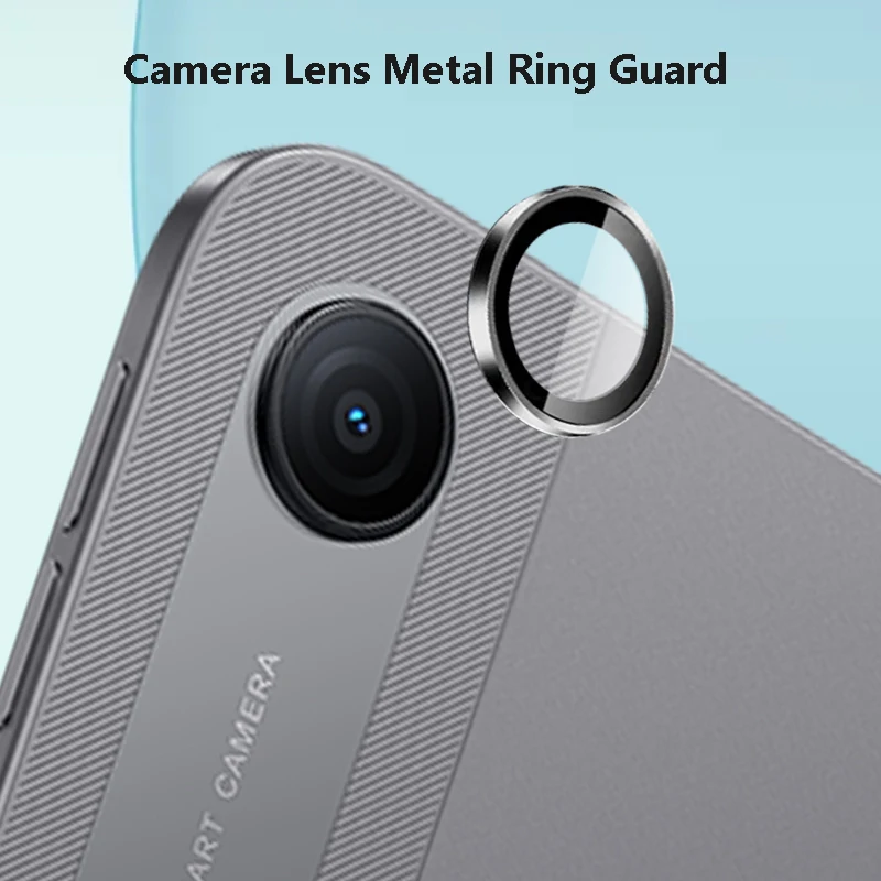 1 Pacote = 1 Anel Protetor de Lente de Câmera Ultra Transparente para Xiaomi Redmi Pad 2 Pad2 9.7 SE, Capa de Anel de Metal com Película de Vidro Temperado