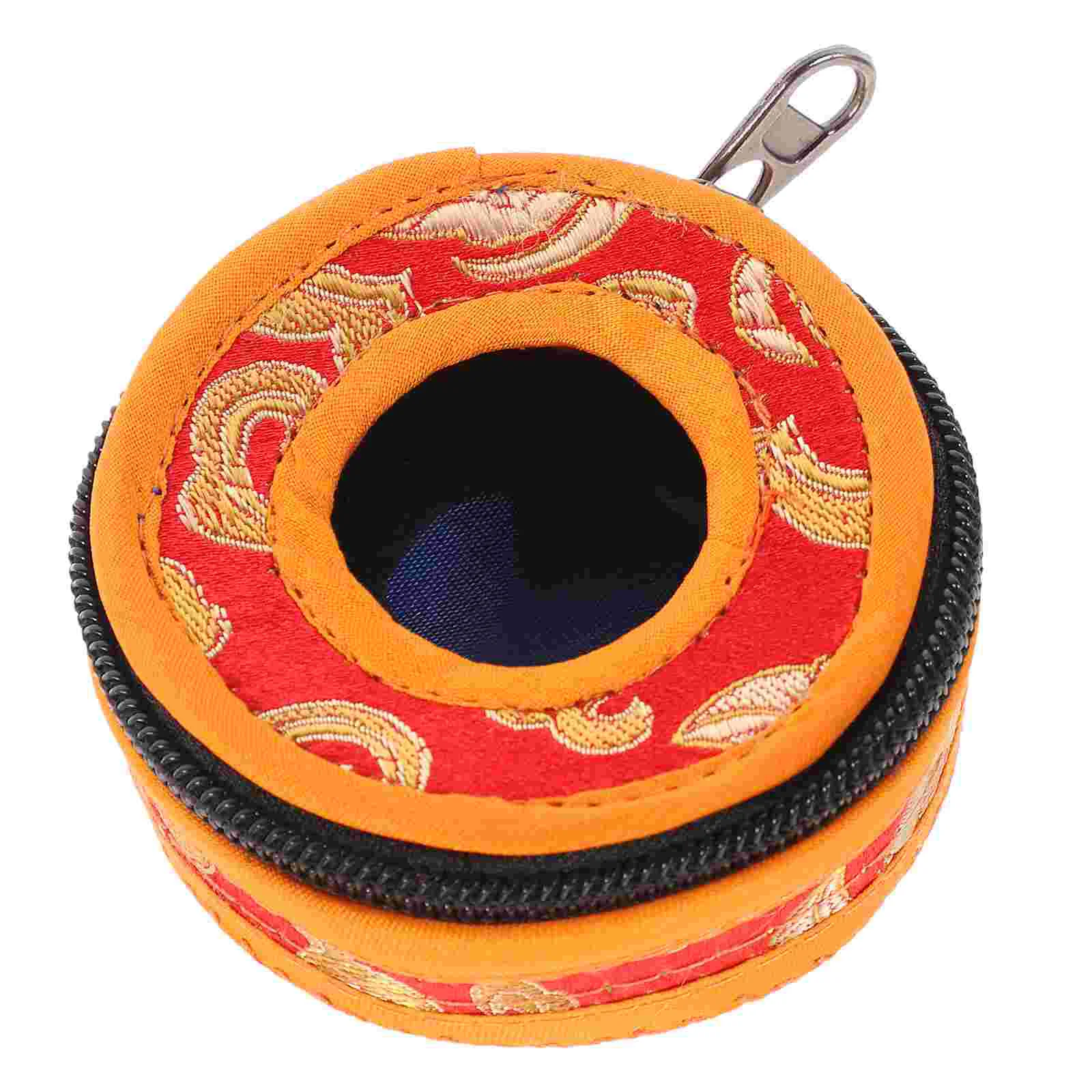 

Finger Cymbals Packs Cotton Cloth Storage Bag Bell Case Meditation Protector Container Holder Religious Tibetan Pouch for