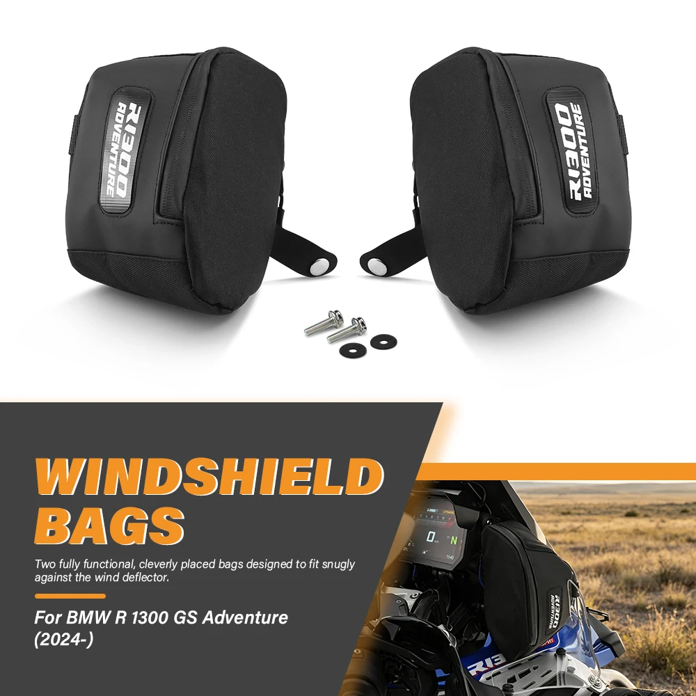 bmw-r1300gs-adv-gsa1300-r-1300-gs-adventure-2024-用-バイク-フェアリング-ウインドデフレクター-バッグ-サイドウィンドシールド-収納パッケージセット