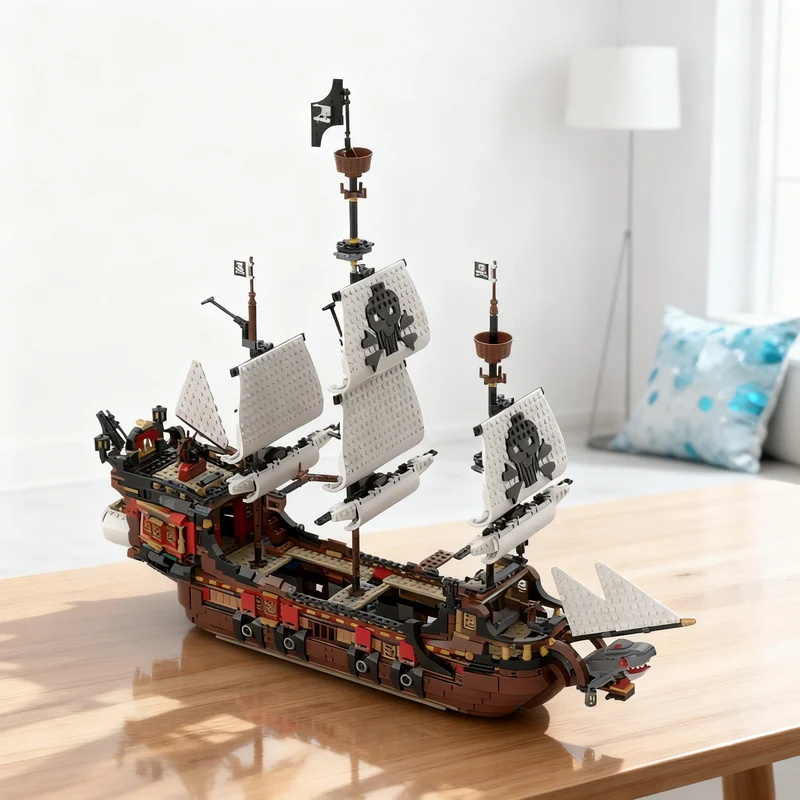 

2405pcs MOC Battleship Pirates Model Building blocks Construction Christmas gifts toy creative DIY idea Kids toys Architecture