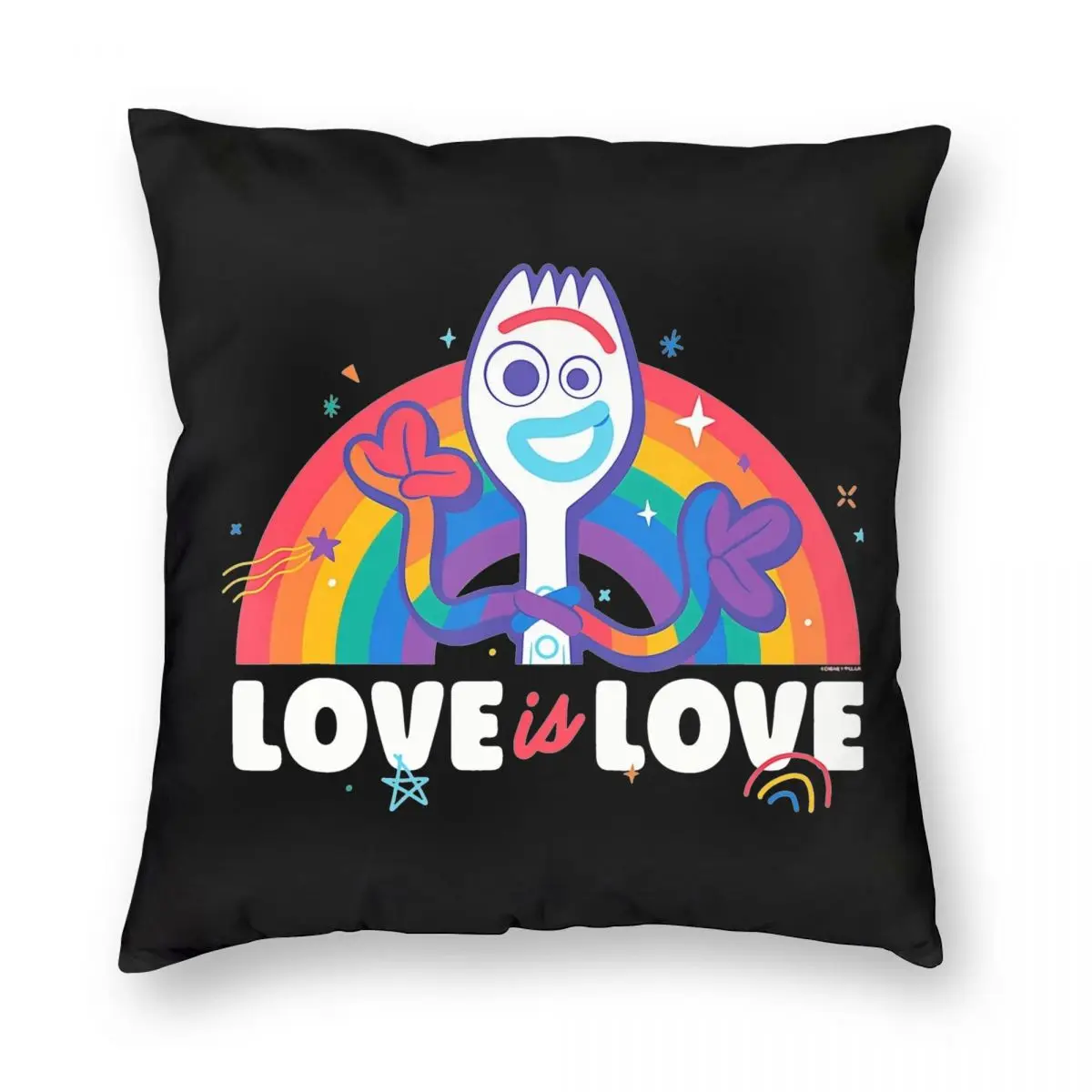 Toy Story Cartoon Kids Movies Pillowcase Printing Polyester Cushion Cover Decor Forky Pillow Case Cover Sofa Square 45X45cm