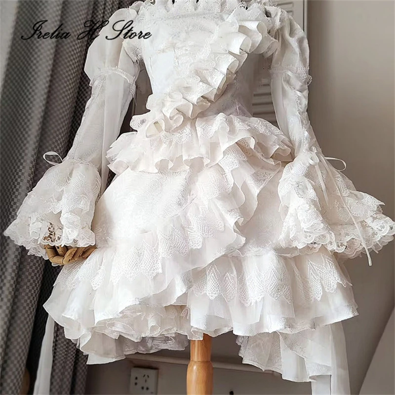 Irelia H Anime Rozen Maiden Figur Weiß lolita weibliche Kleid Cosplay Kostüm Halloween Kostüm Party Kleid benutzerdefinierte größe gemacht