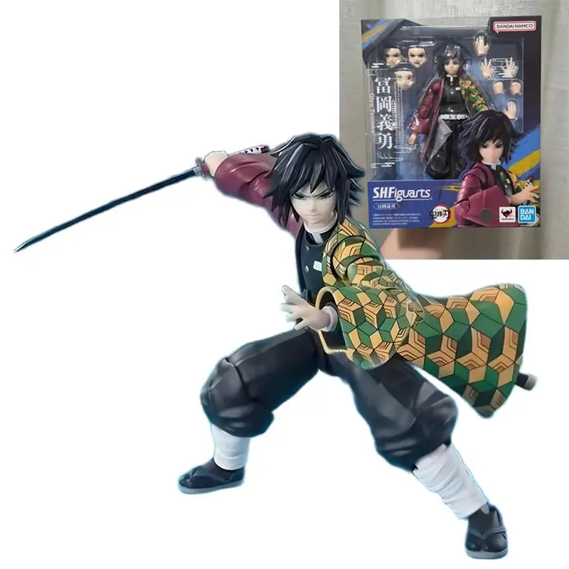 

In Stock Genuine Bandai S.H.Figuarts Demon Slayer: Kimetsu No Yaiba Tomioka Giyuu Action Figur Collector Ornament Model Toy Gift