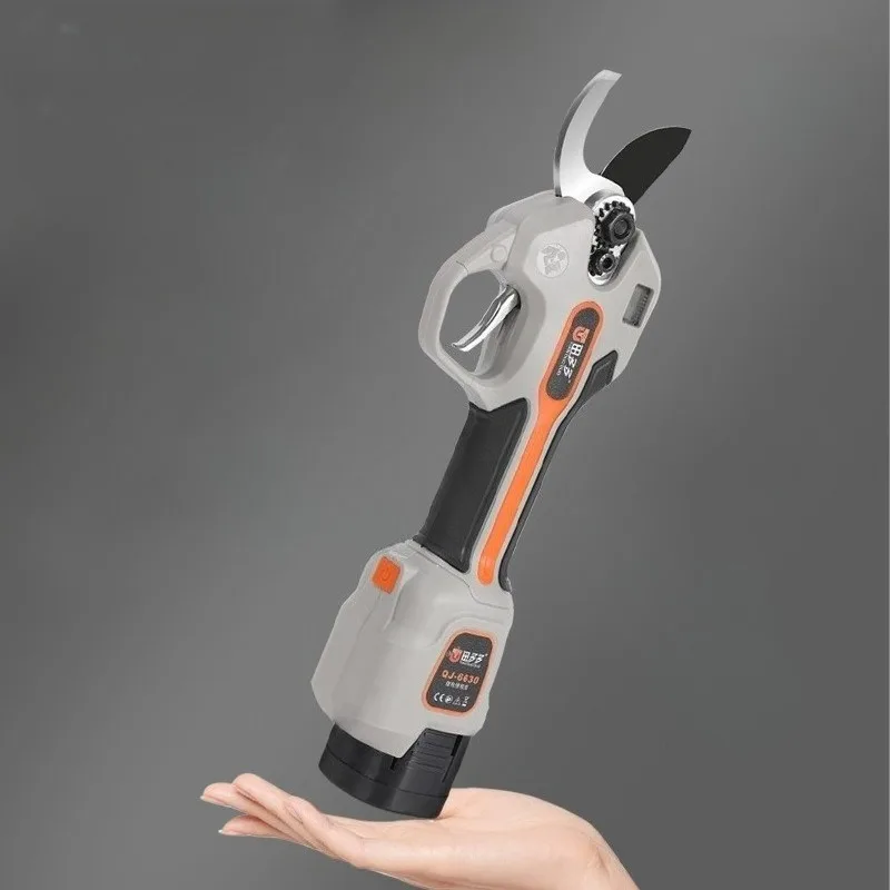 

Electric Branch Shears Lithium Battery Garden Fruit Tree Pruning Waterproof High Power Shears Portable Rubber Handle Garden Tool