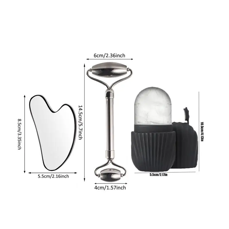 1/2/3 قطعة مجموعة أسطوانة الثلج للعناية ببشرة الوجه ، مجموعة أسطوانة الوجه غواشا FaceTool ، أسطوانة تدليك الوجه رفع الكنتوري #6