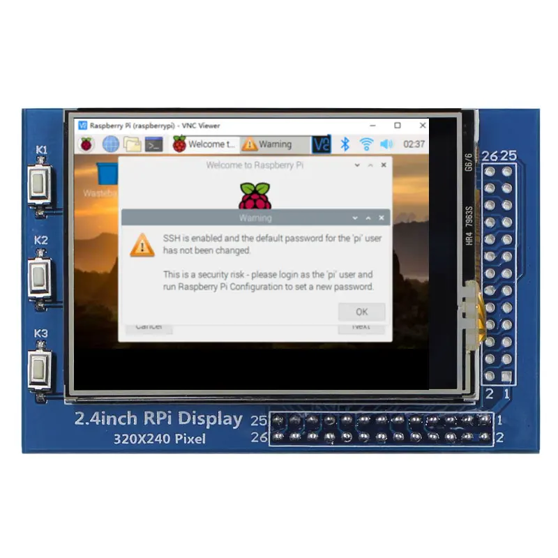 2.4 Inch Monitor 320X240 Display Resistive Touch Screen Raspberry Pi 4 Eneration B Type Display Raspberry Pi 4B/3B+