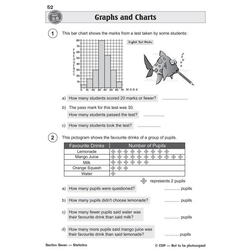 KS2 Livro de exercícios de matemática idades de 711 CGP TEAM Coordination Group Publications 9781847621856 Livro