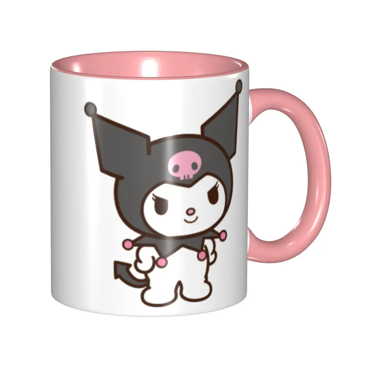 Cute Sanrio Kuromi Accessories Mugs Novelty Coffee Cup Birthday Gift For Girls Woman