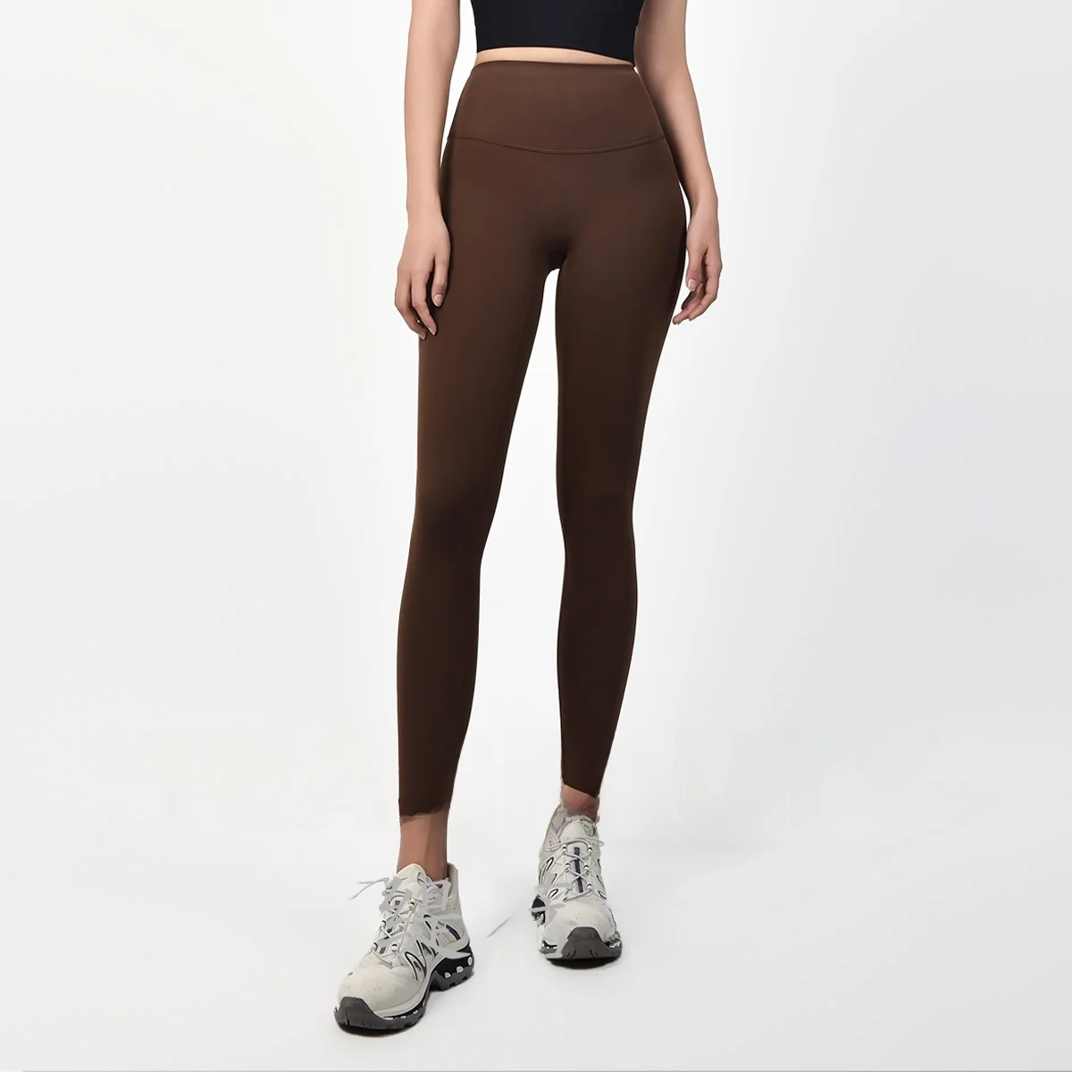 

Женские леггинсы для йоги с высокой талией, тонкие, облегающие, укороченные (9/10 длины), для спортзала, модель Tea Beau N80225