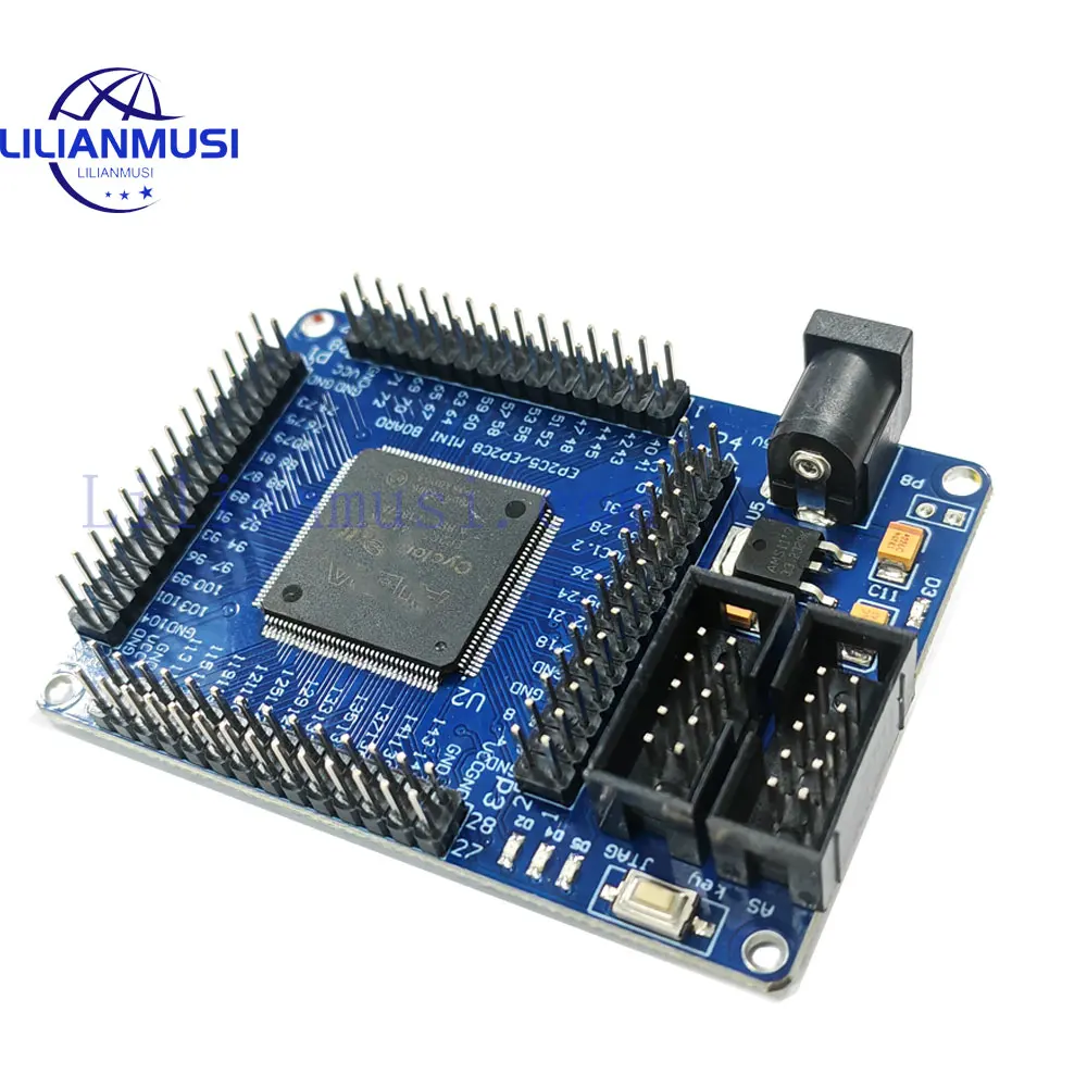 Imagem -02 - Altera Fpga Cycloneii Desenvolvimento do Sistema Mínimo Aprendizagem Módulo Board 5v Epcs4 m Reconjunto Switch Indicador de Energia Ep2c5t144