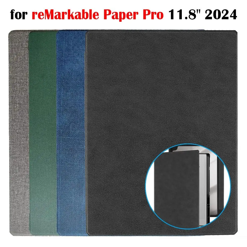 

Leather Protective Case Auto Sleep/Wake with Pencil Holder Folio Shell Colorful for reMarkable Paper Pro 11.8 inch 2024