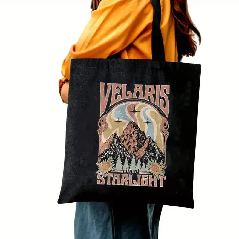 حقيبة يد نسائية كاجوال على شكل جبل ونجوم سماوية للاستخدام اليومي، حقيبة يد عصرية خفيفة الوزن #2