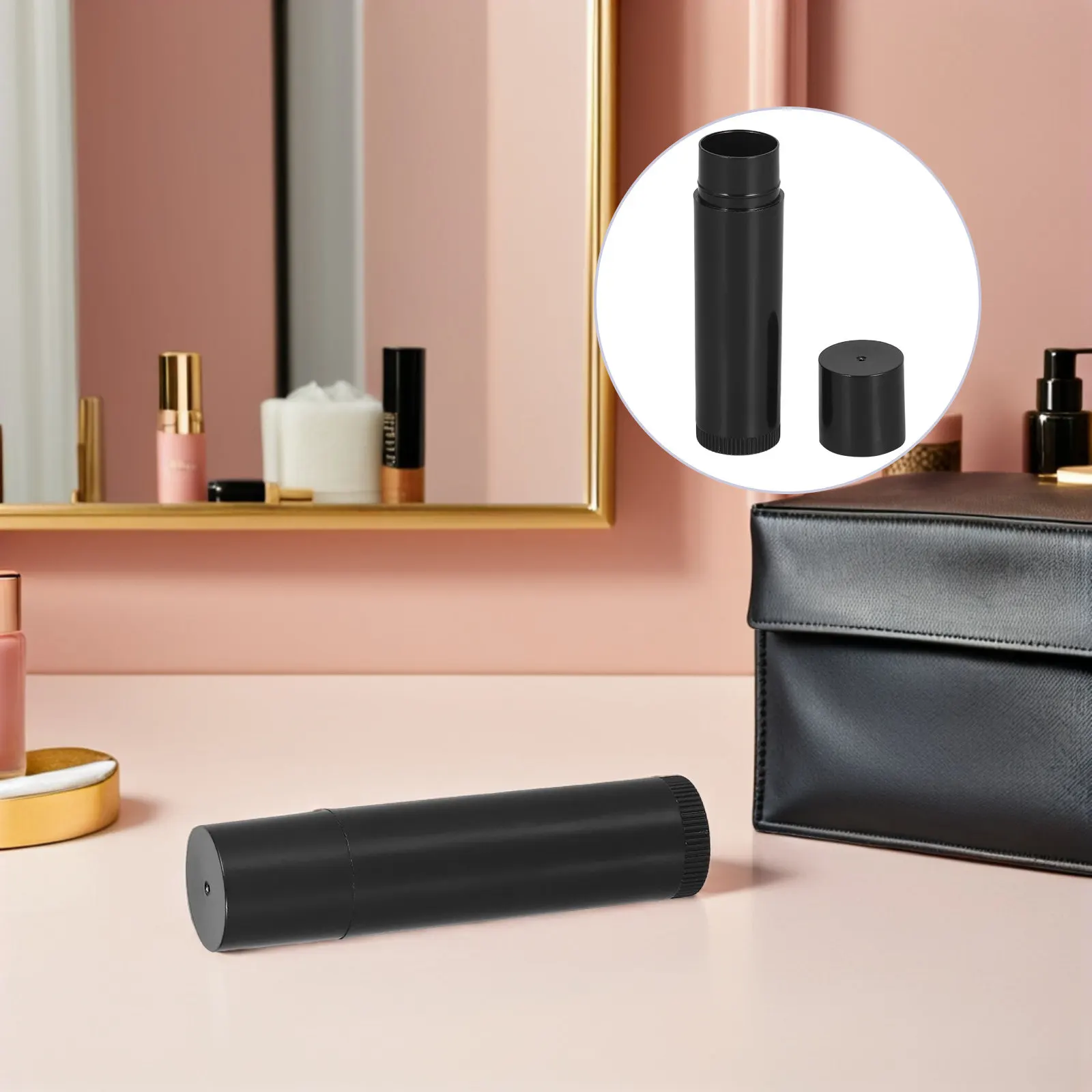 

30 шт. черных пластиковых тубусов для бальзама для губ 5G, пустые контейнеры для помады и блеска, для самостоятельного изготовления, аксессуары для рукоделия