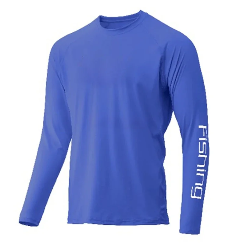 Camicie da pesca Manica lunga Protezione UV Uomo Outdoor Estate UPF 50 Tute da pesca Maglia traspirante Abbigliamento da pescatore