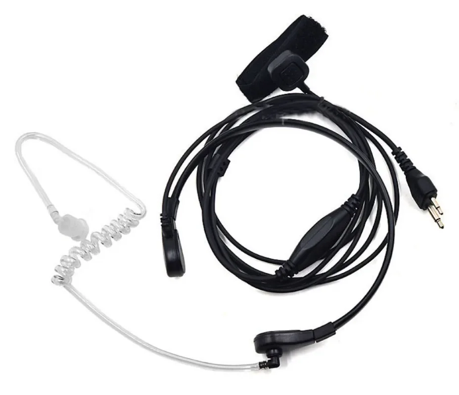 Throat Vibration Finger PTT Mic Air Tube Headset Microphone for ICOM IC-A4 IC-A5 IC-A3 IC-A2 IC-A110 Vertex VX-200 Two Way Radio