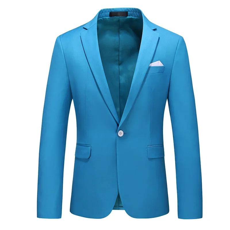 15 Color Classic Formal Suit Jackets Men New Single Button Slim Fit Business Blazers Formal Office Casual Slim Fit Blazer M-6XL