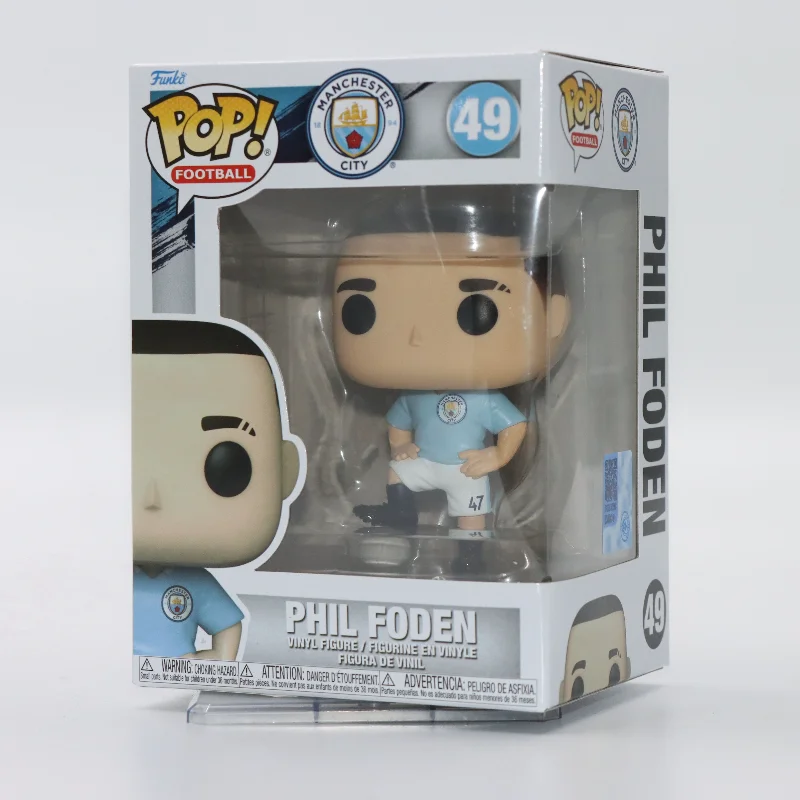 

Оригинальная виниловая фигурка Funko POP Manchester City Football FIFA World Cup Phil Foden, модель игрушки в подарок для детей, фигурка фанатов, декор