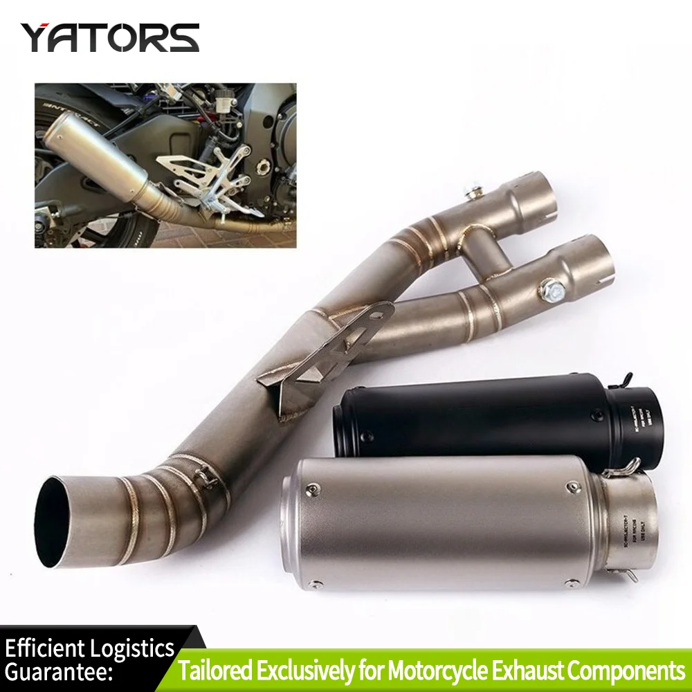 

Exhaust Systems YZF R1 2015-2024 For Yamaha MT-10 Exhaust Link Pipe Muffler Tips Slip On System Exhausts Pipes