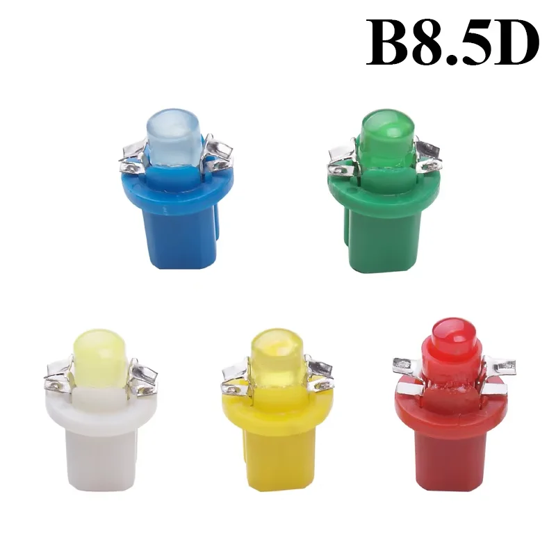 10/20Pcs T5 B8.5D 1SMD Car Lights 5050 Gauge LED Indicator Bulbs Dashboard Side Interior Dash Lights 12V Car Accessories white