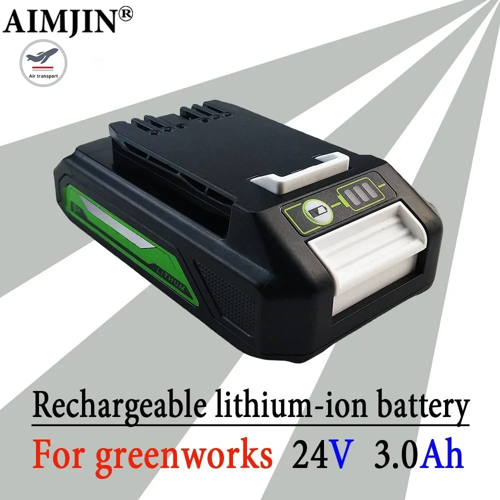 

For Greenworks 24V 3.0Ah Lithium Battery Greenworks Battery for Greenworks 24V 48V Tools MO24B410 MO48L4211 HT24B210 21342