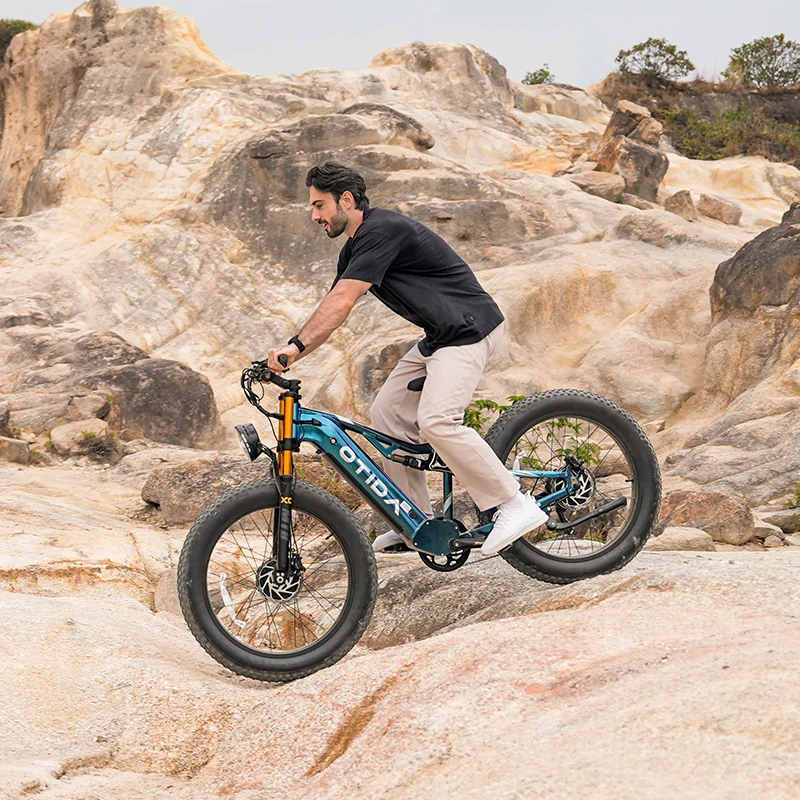 OTIDA S26 Electric Bike for Adults, 6000W Peak Dual Motor Ebike, 52V 20Ah 1040Wh Battery, 42MPH Max Speed E-Bike, Electric Bicycle, Adult Electric Bike, Fast Long Range Commuter Off Road Mountain City Travel Fat Tire Full Suspension Bike for Men Women