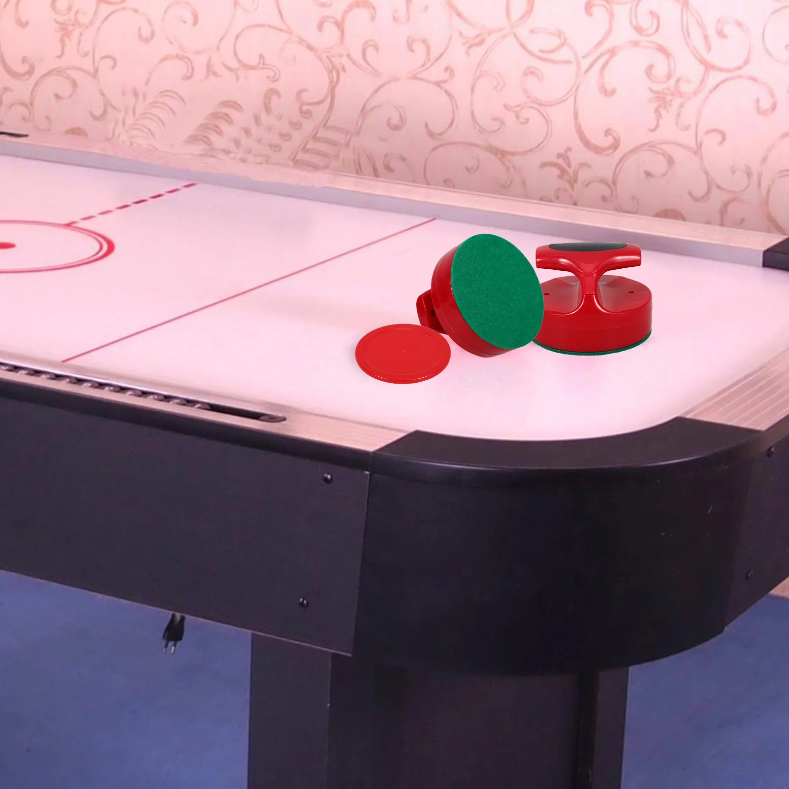 1 set di palette e dischi da hockey su ghiaccio di ricambio, accessori da tavolo da hockey resistenti per divertimenti in sala giochi al coperto