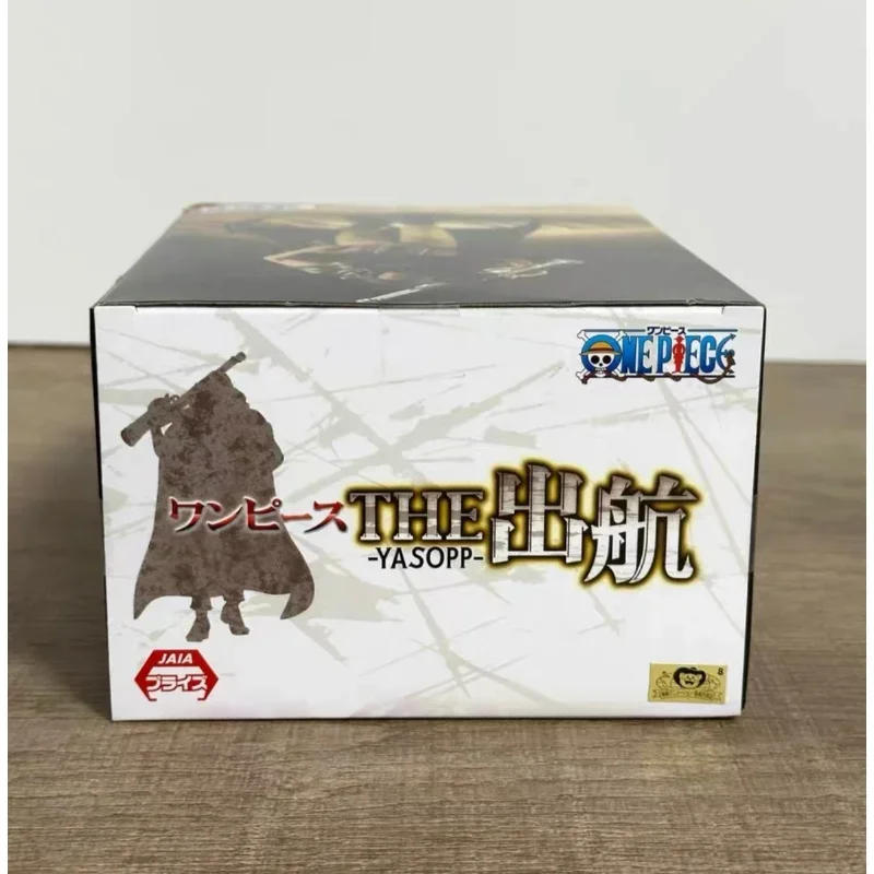 En stock: Figura de acción original Bandai Banpresto de One Piece, modelo de muñeco de Yasopp, nueva en caja, personaje de anime.