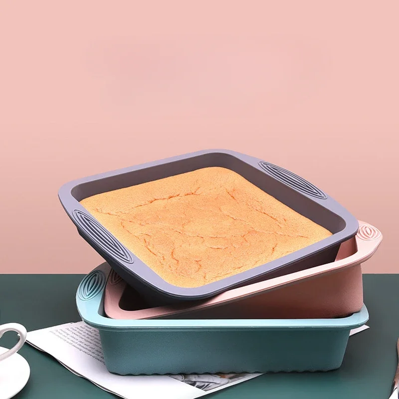 Food Grade Round Square Cake Mold Heat-resistant Silicone Baking Tray Baking Utensil