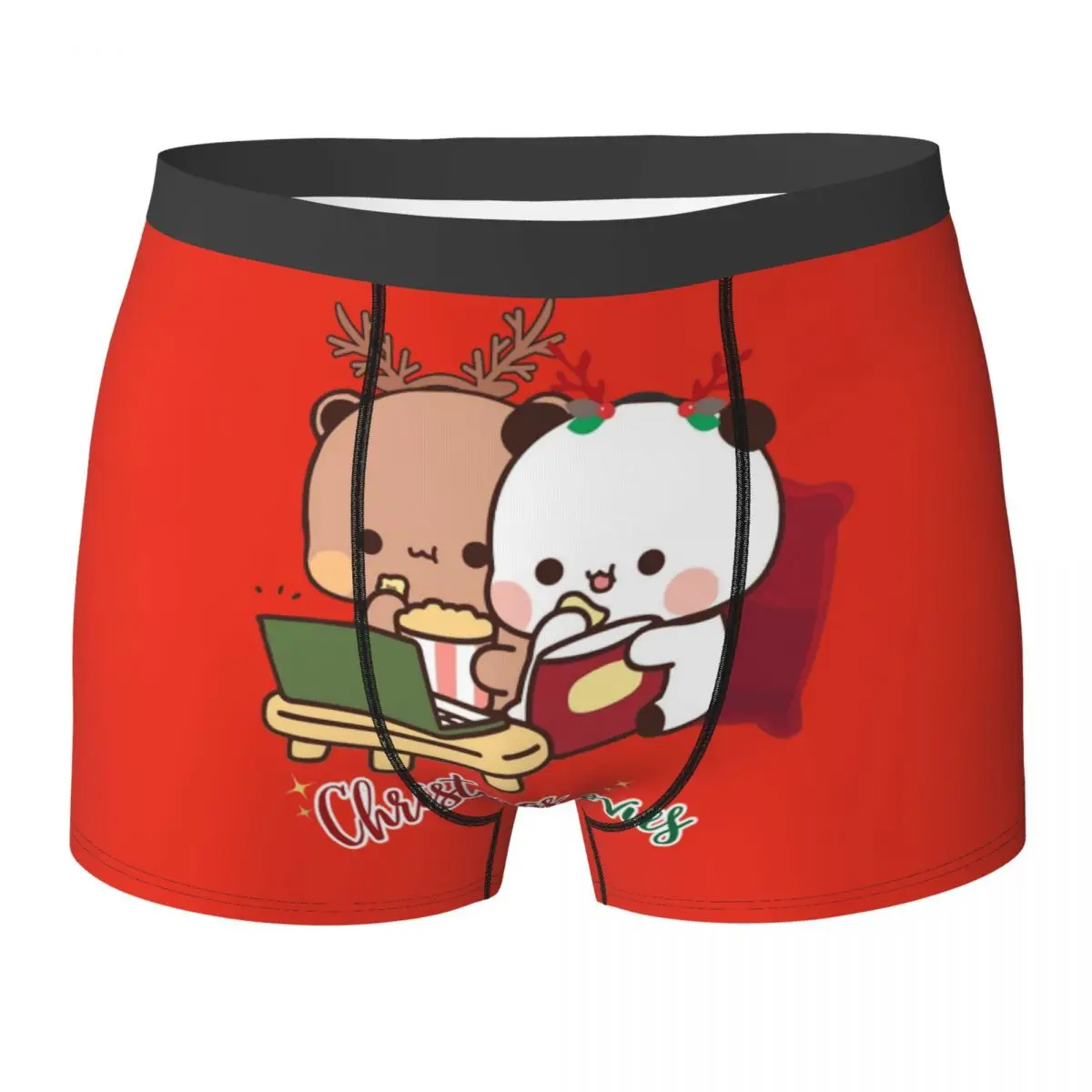 

Bubu And Dudu Merry Christmas Tree Santa Underwear Man Boxer Brief Comfortable Trunk Hot Custom Oversize Panties