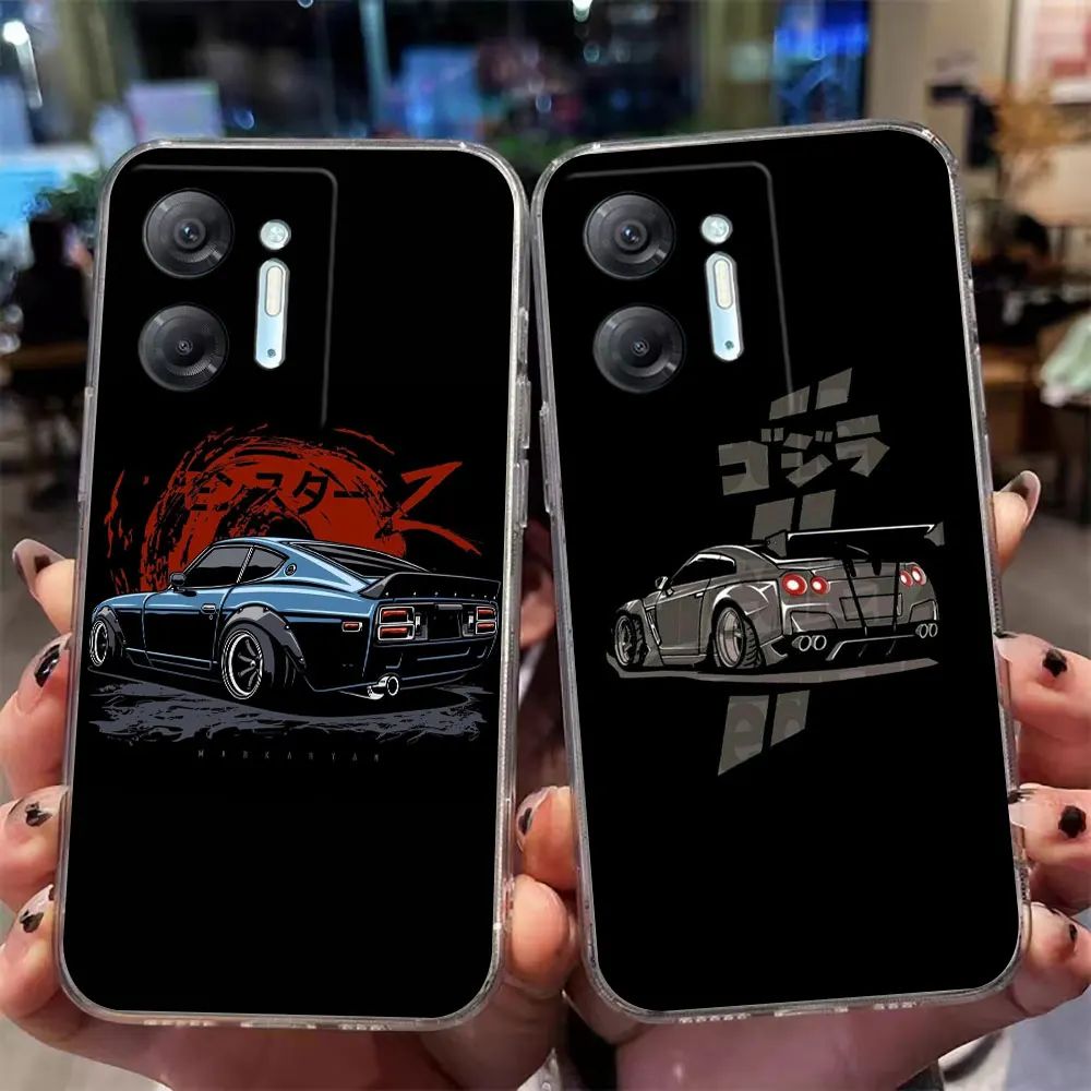 Clear Phone Case For Infinix HOT 9 10 11 12i 20 20s 30 30i POVA 2 3 4 PRO PLAY Case Funda Coque Shell Japan JDM Drift Sports Car