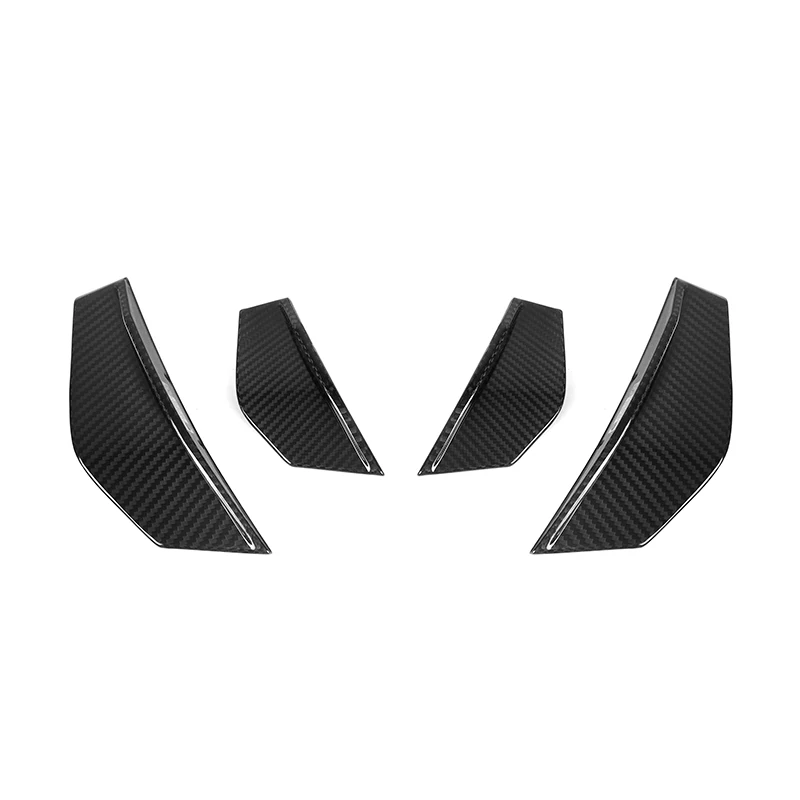 

100% Dry Carbon Fiber SQ Style Side Fender Trims Fit for BMW M2 F87 2015-2022 Front Bumper Canards