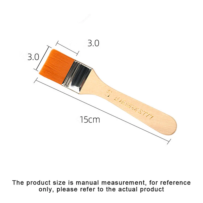 4-teiliges Haarpinsel-Set mit Nylonborsten, Holzgriffen – ideal für Acryl-, Öl- und Aquarellfarben
