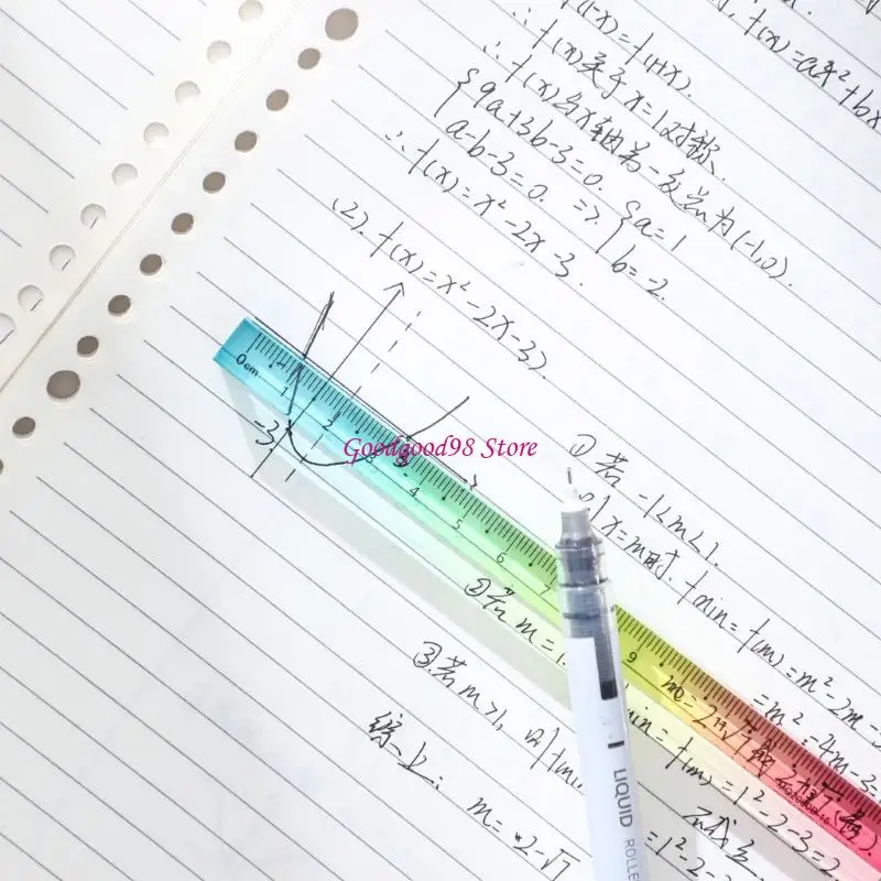 Clear Acrylic Metric Scale Drawing Ruler for Architectural Drawing Measuring 
