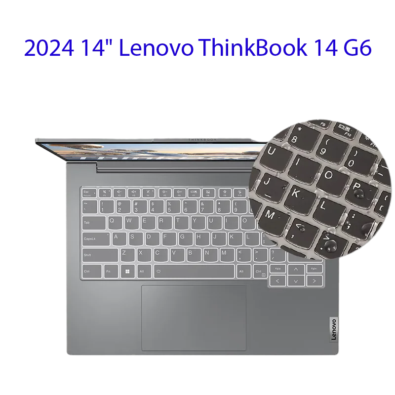 Silicone laptop Keyboard Cover Skin for 2024 14