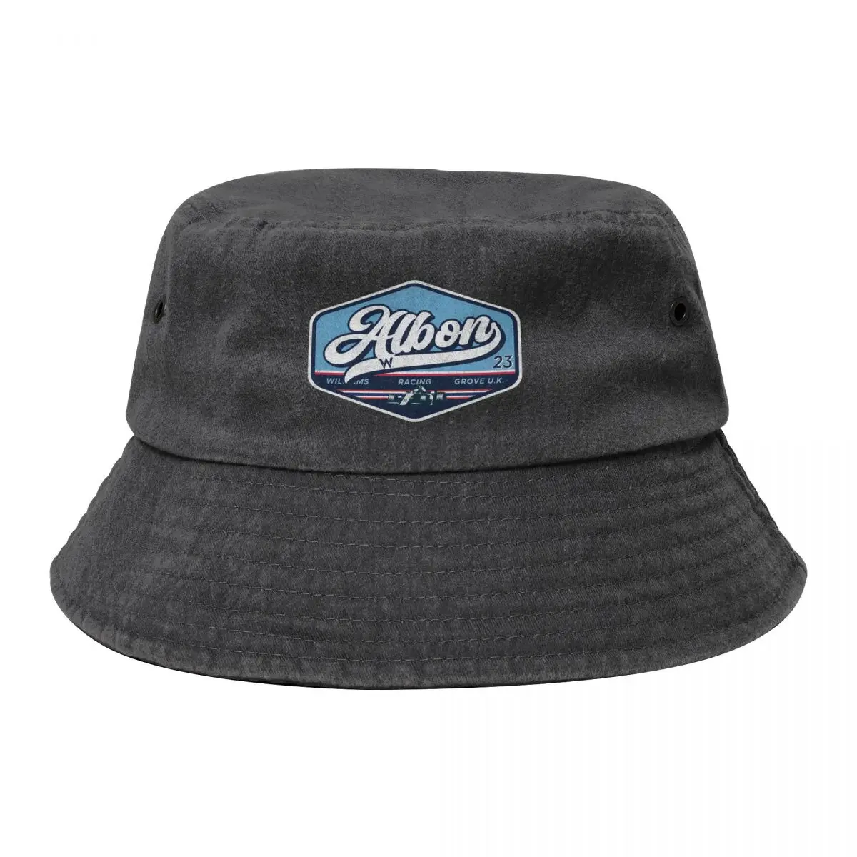 

Alex Albon Racing Badge Bucket Hat Gentleman Hat Snapback Cap Fishing cap Military Tactical Cap Baseball Men Women's