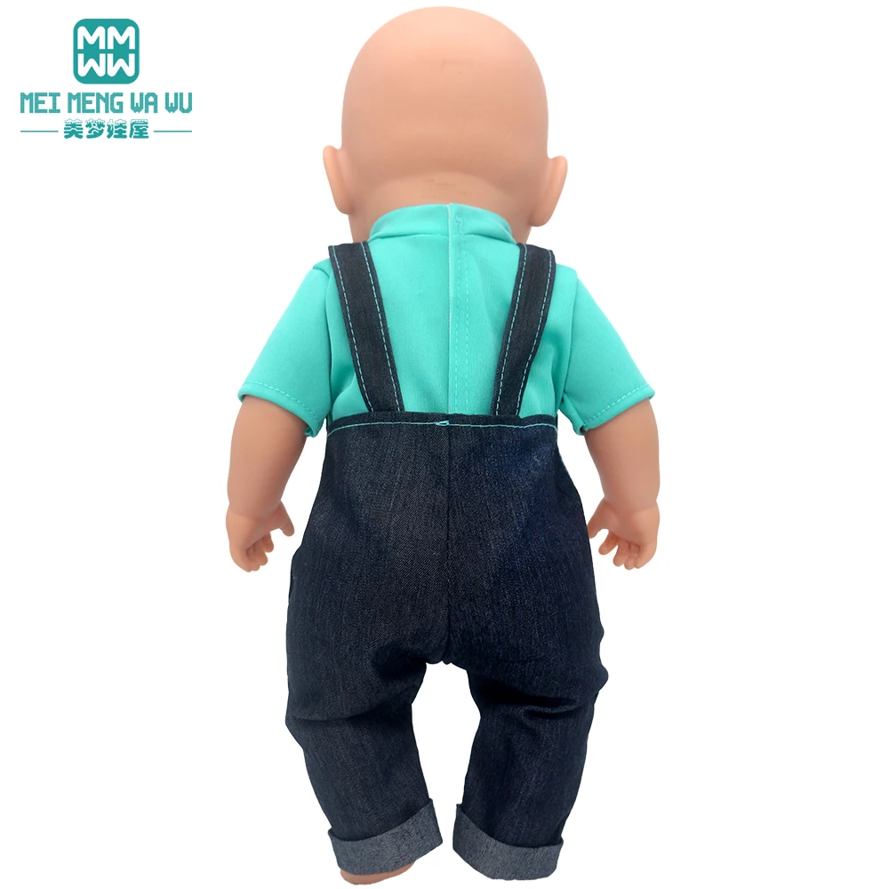 Clothes for Doll Fit 45 cm American Doll Accessories Fashion Denim Shorts Woolen Coat Jacket Dress Gift
