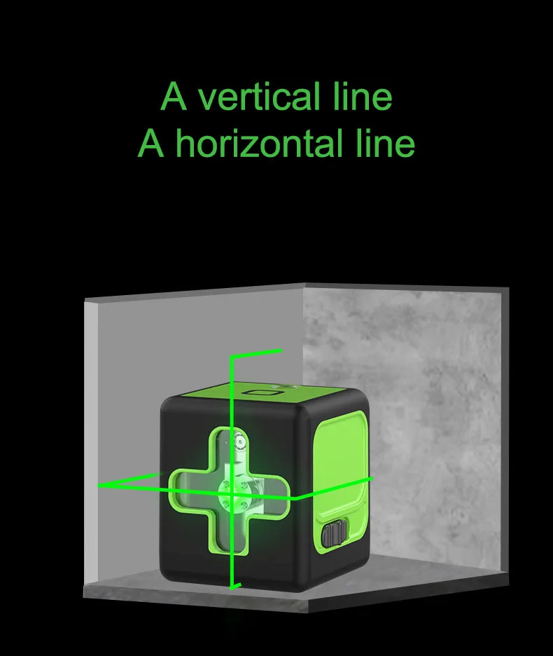 High Precision Mini Osram Light Source Laser Level, Green Light Projector, Wall And Floor Sticker, Strong Light in- Outdoor