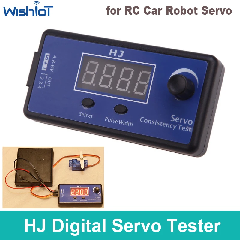 

HJ Digital Servo Tester Portable ESC Consistency Control Tester for RC Helicopter Airplane Car RC Helicopter Tester Tool